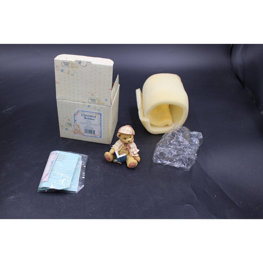 Cherished Teddies Sherlock “Good Friends Are Hard To Find” 163481 w/box